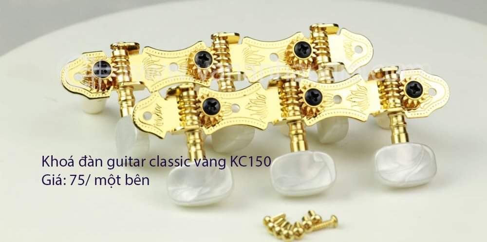 Khóa đàn guitar Classic vàng KC150