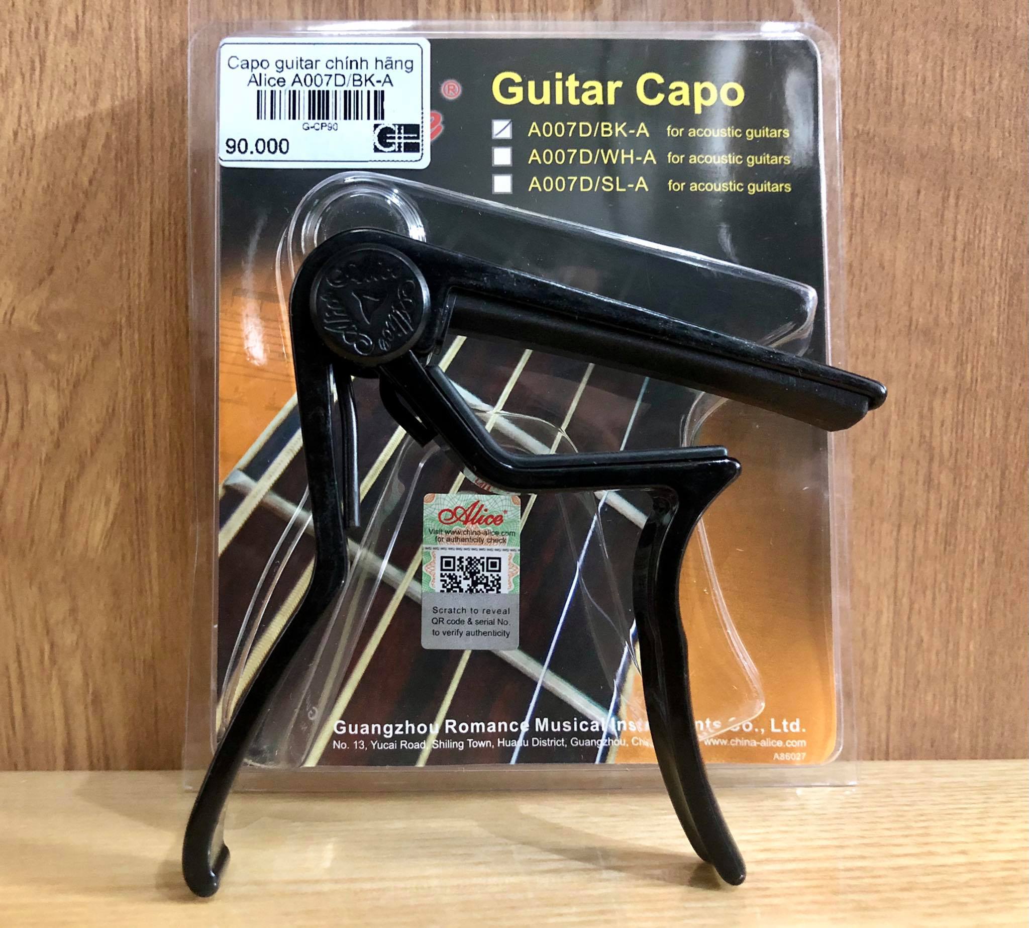 Capo guitar chính hãng Alice A007D/BK-A