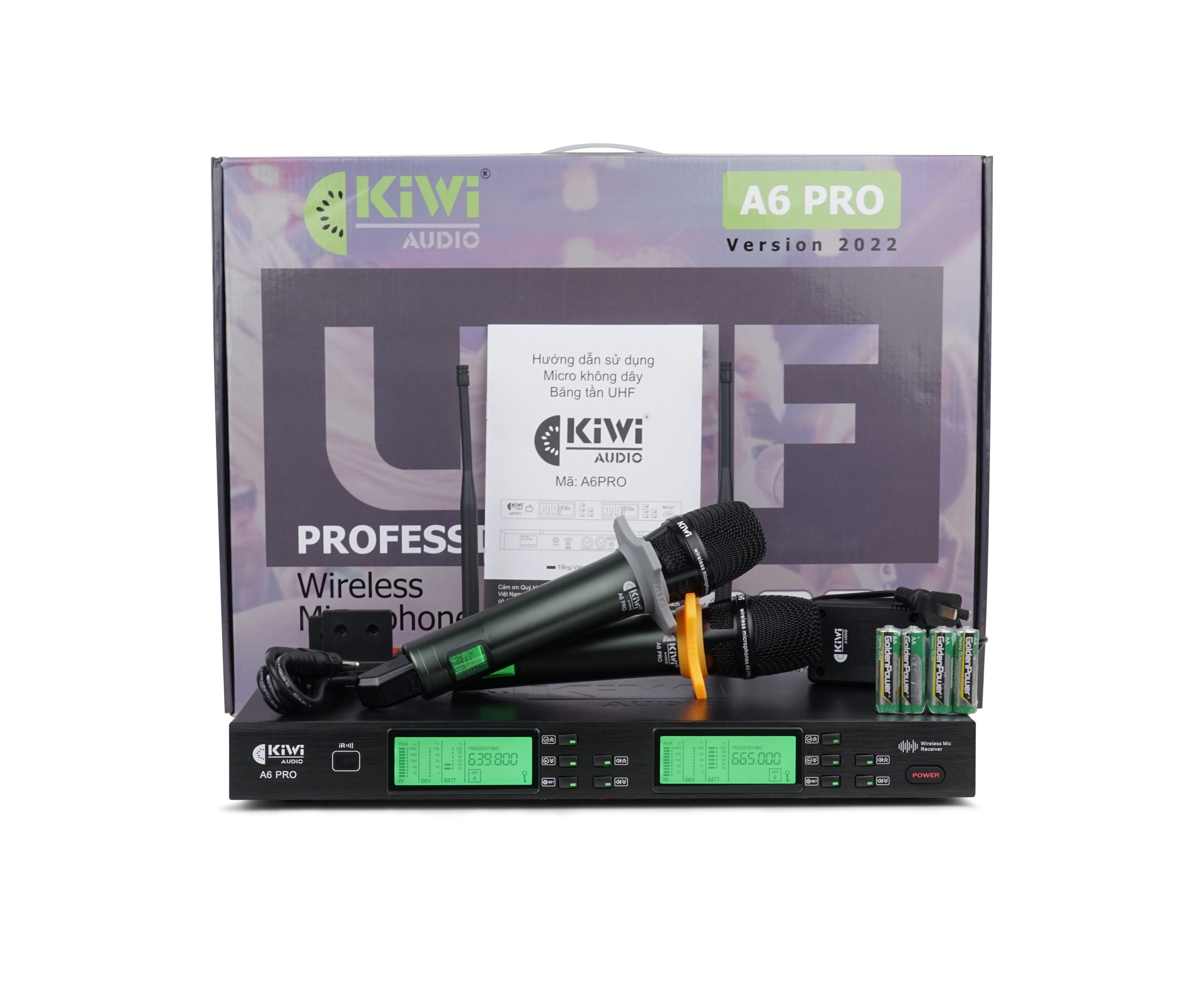 MICRO KHÔNG DÂY KIWI A6 PRO - Phiên bản 2022 MICRO KHÔNG DÂY KIWI A6 PRO - Phiên bản 2022